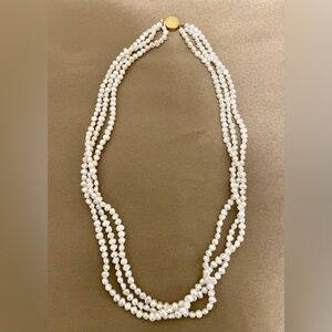 Multi-Strand Freshwater Rice Pearl Necklace